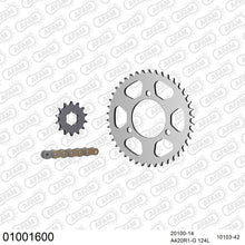 Lade das Bild in den Galerie-Viewer, AFAM Kettensatz 420, golden, 2142kg, HONDA MTX 50 1984-1987