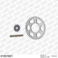Lade das Bild in den Galerie-Viewer, AFAM Kettensatz 420, golden, 2142kg, HONDA MT 50 S A,B,C,D,E,F,G,H,J,K,L,M,N,P 1980-1993
