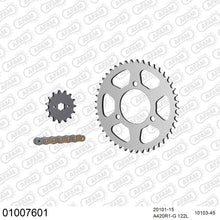 Lade das Bild in den Galerie-Viewer, AFAM Kettensatz 420, golden, 2142kg, HONDA MTX 80 1982-1982