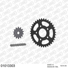 Lade das Bild in den Galerie-Viewer, AFAM Kettensatz 520, X-Ring, 3366kg, HONDA NSR 125 R P,R,S,T,V,W,X 1993-1999