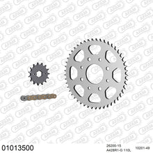 Lade das Bild in den Galerie-Viewer, AFAM Kettensatz 428, golden, 2244kg, HONDA SL 125 K1,K2,K2,K2,K2,A 1976-1980