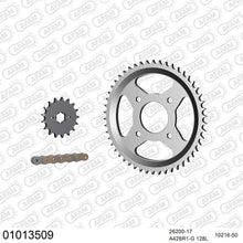 Lade das Bild in den Galerie-Viewer, AFAM Kettensatz 428, golden, 2244kg, HONDA CLR 125 W City Fly X,X,Y,1,2,3 1998-2003