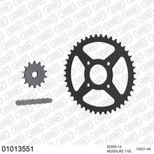 Lade das Bild in den Galerie-Viewer, AFAM Kettensatz 520, X-Ring, 3366kg, HONDA XL 125 V Varadero Y,1,2,3,4,5,6,7,8,9,A,B,C,D,E,F,G 2000-2016