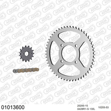 Lade das Bild in den Galerie-Viewer, AFAM Kettensatz 428, golden, 2244kg, HONDA MTX 125 RW D,E,F,G 1983-1986