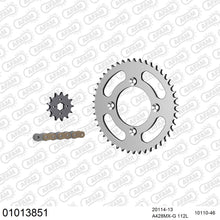 Lade das Bild in den Galerie-Viewer, AFAM Kettensatz 428, golden, 2448kg, HONDA CRF 125 F Small Wheels E,F,G,H,J,K,L 2014-2020