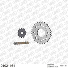 Lade das Bild in den Galerie-Viewer, AFAM Kettensatz 428, golden, 2244kg, HONDA CM 200 T A,B,C,D,E 1980-1984
