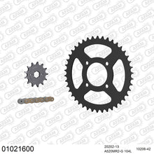 Lade das Bild in den Galerie-Viewer, AFAM Kettensatz 520, golden, 3498kg, HONDA MTX 200 RW D,E,F,G 1983-1986