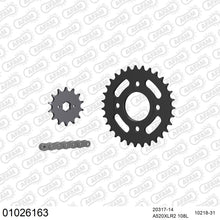 Lade das Bild in den Galerie-Viewer, AFAM Kettensatz 520, X-Ring, 3366kg, HONDA CMX 250 C Rebel T,V,W,X,Y 1996-2000