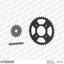 Lade das Bild in den Galerie-Viewer, AFAM Kettensatz 530, 3631kg, HONDA CB 250 K3,K4,G5,K5 1973-1975