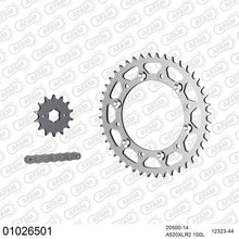 Lade das Bild in den Galerie-Viewer, AFAM Kettensatz 520, X-Ring, 3366kg, HONDA XL 250 R C,D 1982-1983
