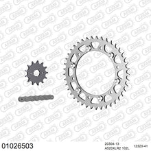 Lade das Bild in den Galerie-Viewer, AFAM Kettensatz 520, X-Ring, 3366kg, HONDA NX 250 AX-1 K,L,M,N,P,R 1989-1994