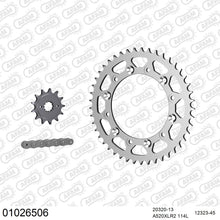 Lade das Bild in den Galerie-Viewer, AFAM Kettensatz 520, X-Ring, 3366kg, HONDA XR 250 Tornado 1,2,3,4,5,6,7,8,H,J 2001-2018
