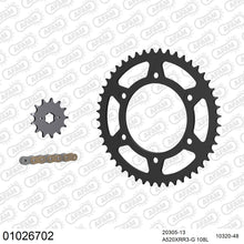 Lade das Bild in den Galerie-Viewer, AFAM Kettensatz 520, X-Ring, golden, 3498kg, HONDA XR 250 R L,M,N,P,R,S 1990-1995