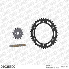 Lade das Bild in den Galerie-Viewer, AFAM Kettensatz 520, X-Ring, golden, 3498kg, HONDA XL 350 R E,F,G,H 1984-1987