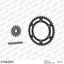 Lade das Bild in den Galerie-Viewer, AFAM Kettensatz 525, X-Ring, 4385kg, HONDA VFR 400 R K,L,M,N 1989-1992