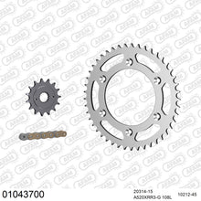 Lade das Bild in den Galerie-Viewer, AFAM Kettensatz 520, X-Ring, golden, 3498kg, HONDA XR 400 R T,V,W,X,Y,1,2,3,4,5 1996-2005