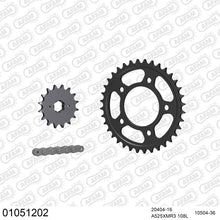Lade das Bild in den Galerie-Viewer, AFAM Kettensatz 525, X-Ring, 4385kg, HONDA CB 450 DX K,L,M,N 1989-1992