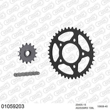 Lade das Bild in den Galerie-Viewer, AFAM Kettensatz 525, X-Ring, 4385kg, HONDA CB 500 R,S,T,V,W,X,Y,1,2,3 1994-2003