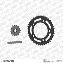 Lade das Bild in den Galerie-Viewer, AFAM Kettensatz 520, X-Ring, 4385kg, HONDA CBR 500 RA D,E,F,G,H,J,K,L,M 2013-2021