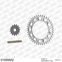 Lade das Bild in den Galerie-Viewer, AFAM Kettensatz 520, X-Ring, golden, 3498kg, HONDA XL 500 R C 1982-1982