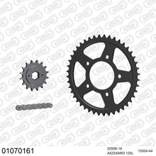 Lade das Bild in den Galerie-Viewer, AFAM Kettensatz 525, X-Ring, 4385kg, HONDA VT 600 C Shadow Custom G 1986-1986