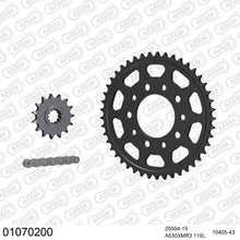 Lade das Bild in den Galerie-Viewer, AFAM Kettensatz 530, X-Ring, 4385kg, HONDA CBR 600 F H,J,K,L 1987-1990