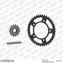 Lade das Bild in den Galerie-Viewer, AFAM Kettensatz 525, X-Ring, golden, 4263kg, HONDA CBR 600 FA ABS B,C,D 2011-2013