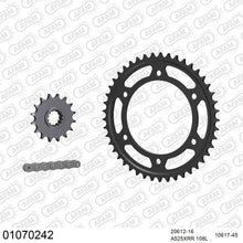Lade das Bild in den Galerie-Viewer, AFAM Kettensatz 525, X-Ring, 3988kg, HONDA CBR 600 F 1,2,3,4,5,6,7 2001-2007