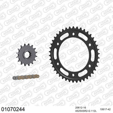 Lade das Bild in den Galerie-Viewer, AFAM Kettensatz 525, X-Ring, golden, 4263kg, HONDA CBR 600 RR 3,4,5,6 2003-2006