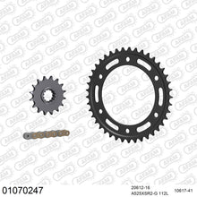 Lade das Bild in den Galerie-Viewer, AFAM Kettensatz 525, X-Ring, golden, 4263kg, HONDA CBR 600 RR 7,8,9,A,B,C,D,E,F,G,H,J,K 2007-2019