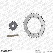 Lade das Bild in den Galerie-Viewer, AFAM Kettensatz 520, X-Ring, golden, 3498kg, HONDA XL 600 RM G 1986-1986