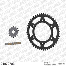 Lade das Bild in den Galerie-Viewer, AFAM Kettensatz 520, X-Ring, golden, 3498kg, HONDA XR 600 R M,P,R,S,T,V,W,X,Y 1991-2000