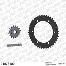 Lade das Bild in den Galerie-Viewer, AFAM Kettensatz 525, X-Ring, 4385kg, HONDA NT 650 GT Hawk J,K,L,M 1988-1991