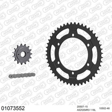 Lade das Bild in den Galerie-Viewer, AFAM Kettensatz 525, X-Ring, 4385kg, HONDA XL 650 V Transalp Y,1,2,3,4,5,6,7 2000-2007