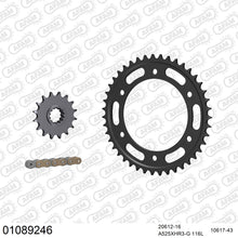 Lade das Bild in den Galerie-Viewer, AFAM Kettensatz 525, X-Ring, golden, 4987kg, HONDA CBR 1000 RR SP2 S Fireblade J,K 2018-2019