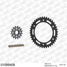Lade das Bild in den Galerie-Viewer, AFAM Kettensatz 525, X-Ring, golden, 4987kg, HONDA CBR 1000 RR Fireblade 4,5 2004-2005