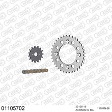 Lade das Bild in den Galerie-Viewer, AFAM Kettensatz 420, golden, 2611kg, Alu, HONDA XR 70 R Y,1,2,3 2000-2003