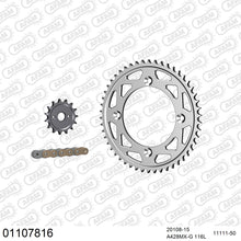 Lade das Bild in den Galerie-Viewer, AFAM Kettensatz 428, golden, 2448kg, Alu, HONDA CR 85 R 3,4,5 2003-2005