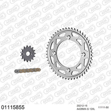 Lade das Bild in den Galerie-Viewer, AFAM Kettensatz 428, golden, 2448kg, Alu, HONDA CRF 150 R 7,8,9,A,B,C,D,E,F,G,H,J,K 2007-2019