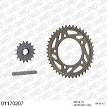Lade das Bild in den Galerie-Viewer, AFAM Kettensatz 525, X-Ring, 4385kg, Alu, HONDA CBF 600 SA ABS 8,9,A,B,C,D 2008-2013
