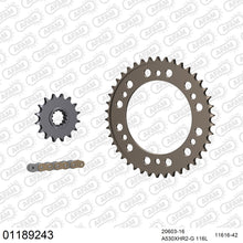 Lade das Bild in den Galerie-Viewer, AFAM Kettensatz 530, X-Ring, golden, 4987kg, Alu, HONDA CBR 1000 RR Fireblade 8,9,A,B,C,D,E,F,G 2008-2016