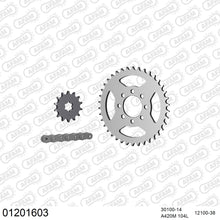 Lade das Bild in den Galerie-Viewer, AFAM Kettensatz 420, 2040kg, YAMAHA DT 50 MX 1988-1988