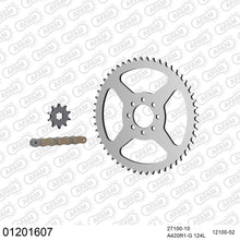 Lade das Bild in den Galerie-Viewer, AFAM Kettensatz 420, golden, 2142kg, YAMAHA DT 50 R 1996-1996
