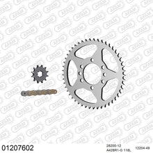Lade das Bild in den Galerie-Viewer, AFAM Kettensatz 428, golden, 2244kg, YAMAHA DT 80 LC 1981-1984