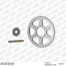 Lade das Bild in den Galerie-Viewer, AFAM Kettensatz 428, X-Ring, golden, 2244kg, YAMAHA TW 125 2002-2006