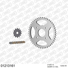 Lade das Bild in den Galerie-Viewer, AFAM Kettensatz 428, golden, 2244kg, YAMAHA SR 125 SE 1982-1996