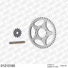 Lade das Bild in den Galerie-Viewer, AFAM Kettensatz 428, golden, 2244kg, YAMAHA SR 125 SE 1983-1989