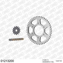 Lade das Bild in den Galerie-Viewer, AFAM Kettensatz 428, X-Ring, golden, 2244kg, YAMAHA MT 125 A ABS 2015-2019