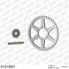 Lade das Bild in den Galerie-Viewer, AFAM Kettensatz 428, golden, 2244kg, YAMAHA XT 125 1988-1991