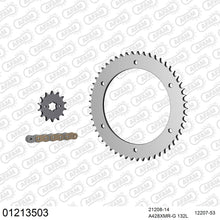 Lade das Bild in den Galerie-Viewer, AFAM Kettensatz 428, X-Ring, golden, 2244kg, YAMAHA WR 125 R 2009-2016